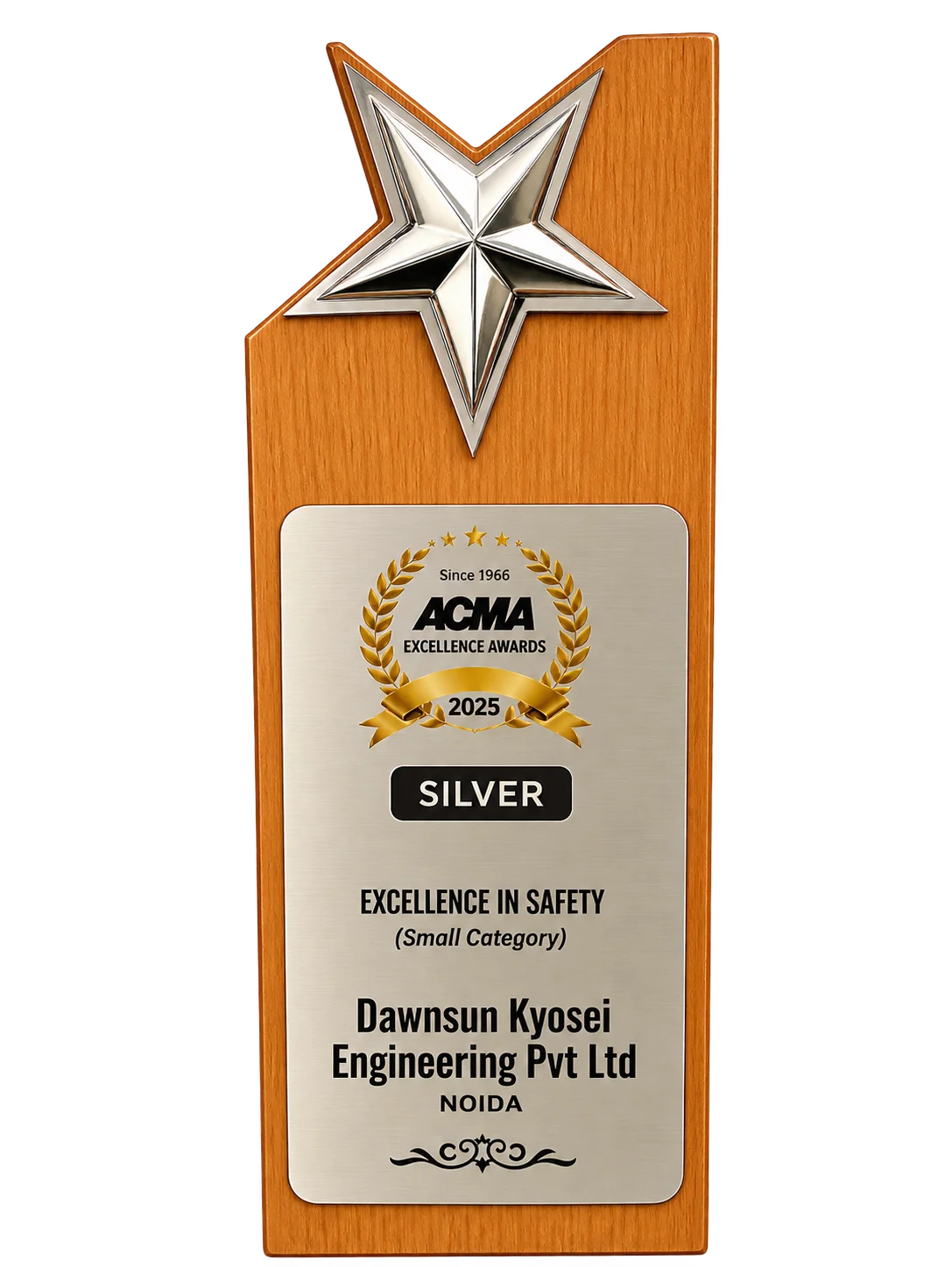 ACMA Silver Excellence Award Trophy